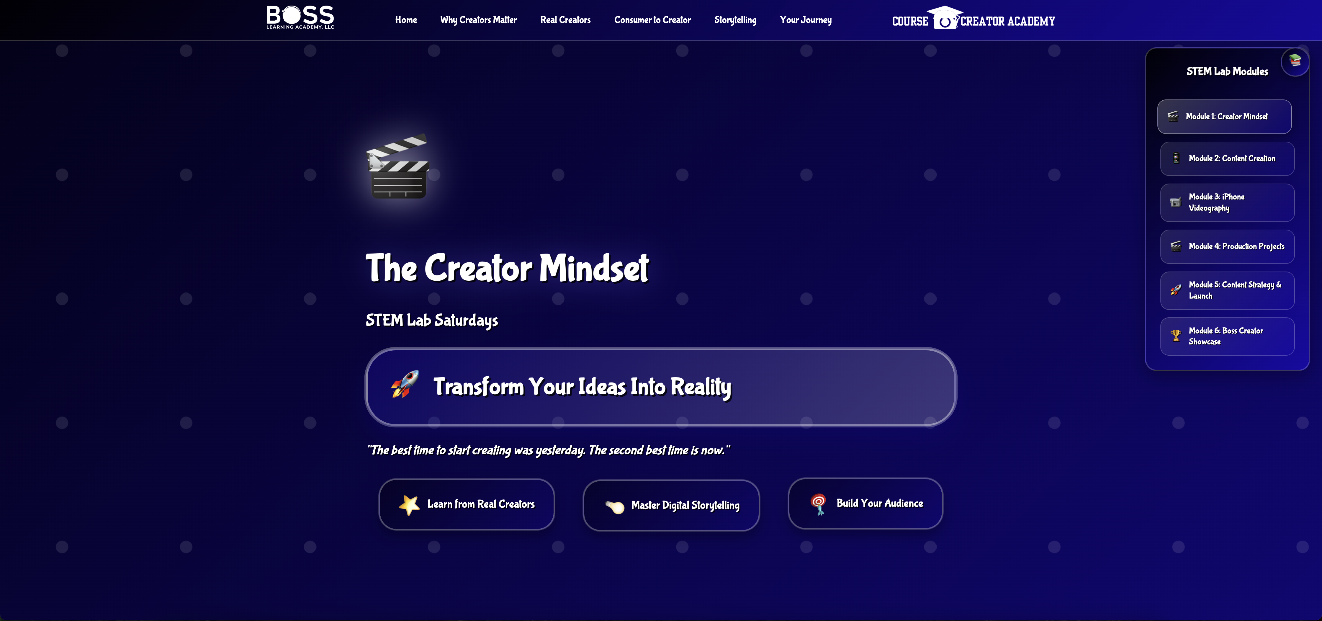 BOSS Learning Academy - Education Platform