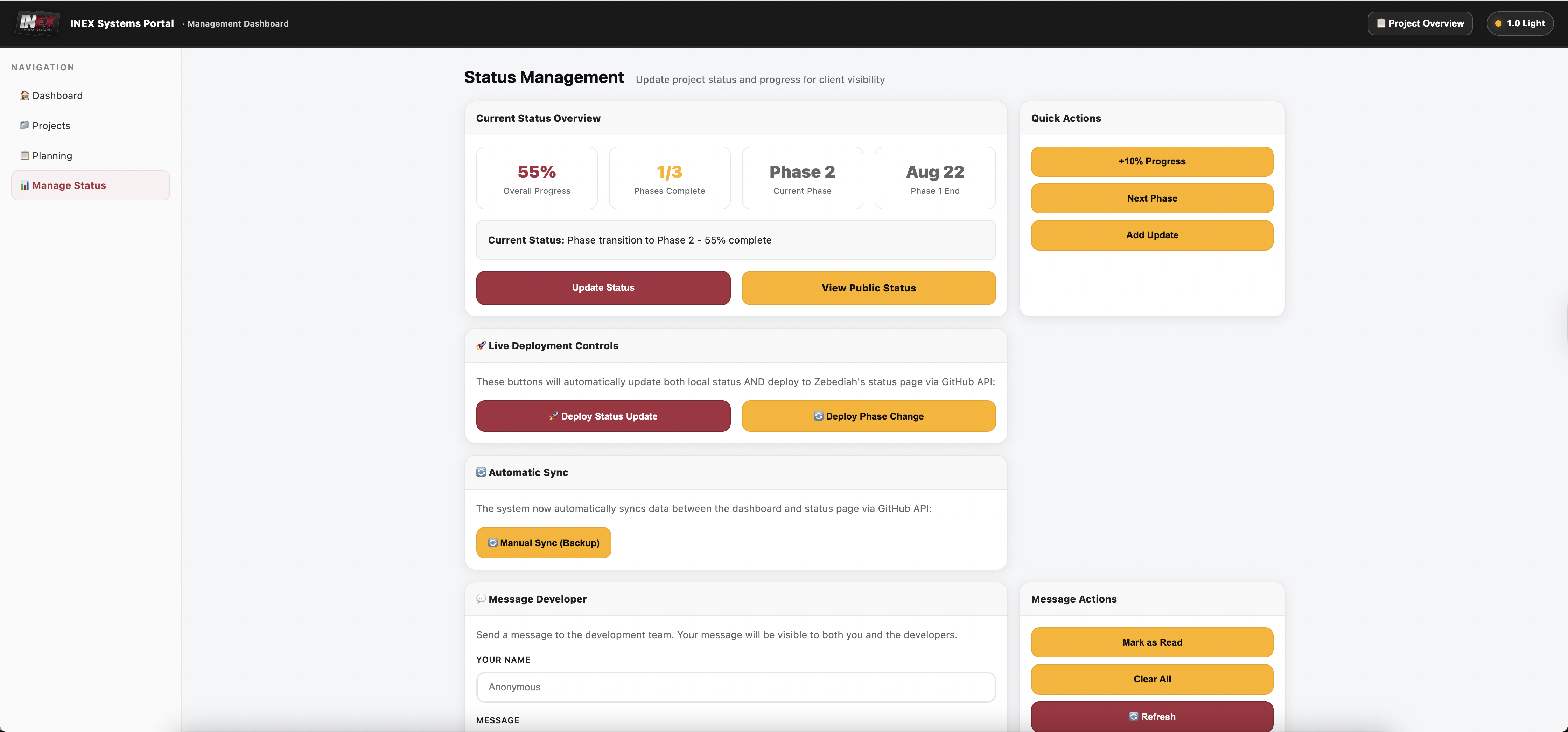 Inex — White‑Label Site Demo
